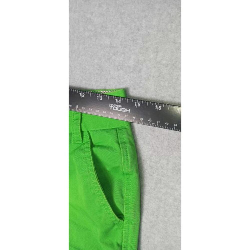 J Crew Chino Broken In Shorts Womens Size 0 Green Low Rise - Picture 9 of 13